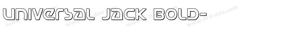 Universal Jack Bold字体转换